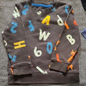 Cat & Jack Multicolor Alphabet Sweatshirt